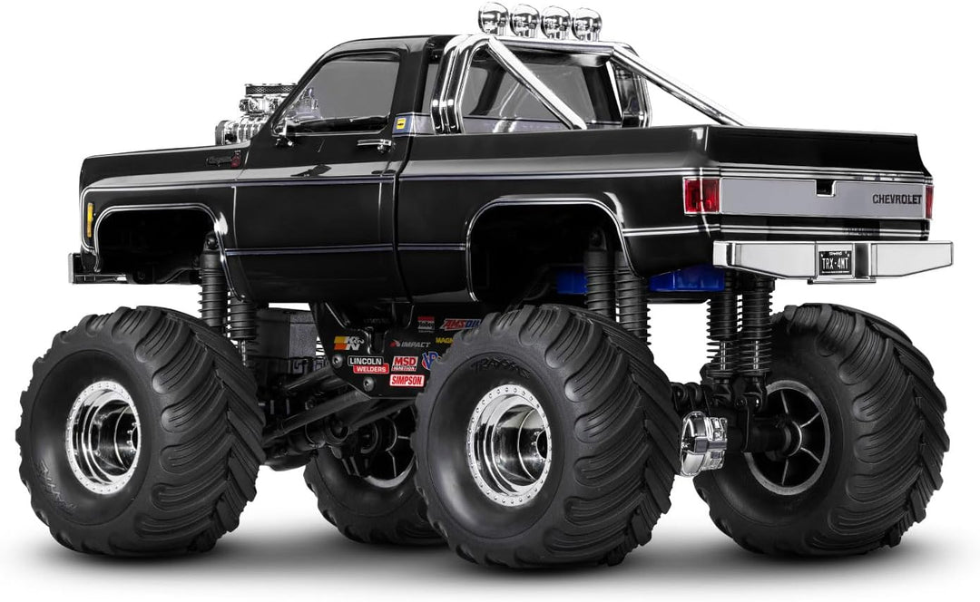 TRAXXAS TRX-4MT Chevy K10 schwarz 4x4 1/18 Monster-Truck RTR Brushed, mit Akku und USB Ladegerät