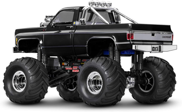 TRAXXAS TRX-4MT Chevy K10 schwarz 4x4 1/18 Monster-Truck RTR Brushed, mit Akku und USB Ladegerät