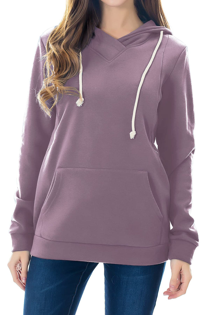 Smallshow Stillanzug Mutterschaft Fleece Stillpullover Stilloberteil Umstandsmode Hoodie Sweatshirt