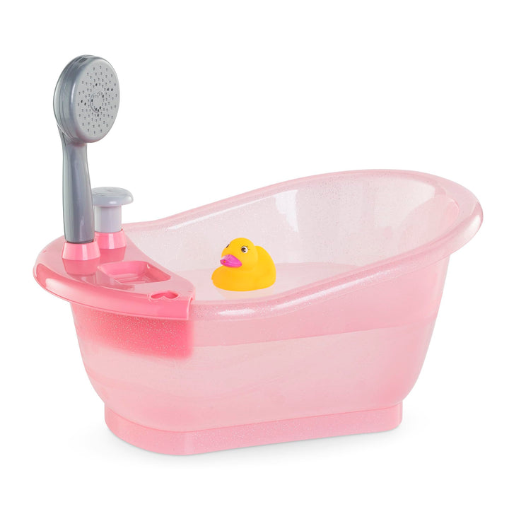 Corolle 9000141660 - Mon Grand Poupon Badewanne, mit Pumpfunktion und Badeente für alle 30-36cm Pupp