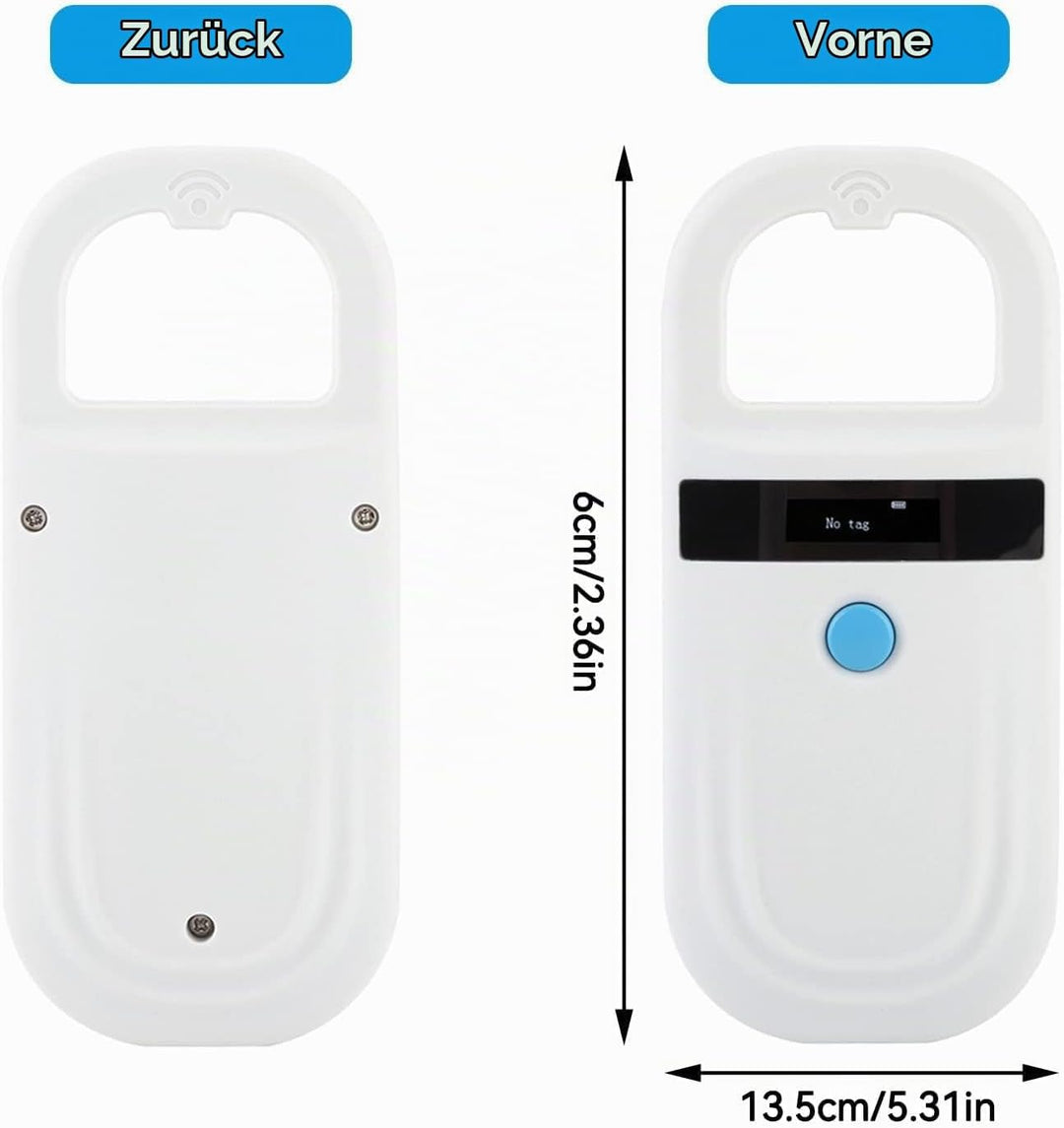 Haustier ID Leser, Wiederaufladbare Haustier Microchip Scanner Haustier Chip ID Scanner Tier Handhel