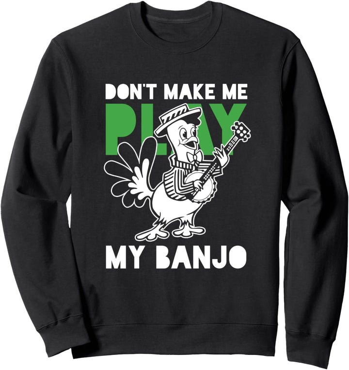 Banjospieler Musiker Zupfinstrument Countrymusik Banjo Musik Sweatshirt