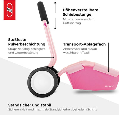 Puky TRAILY | 3-in-1 Vielseitiges Spielerlebnis | Lauflernwagen für Sicherheit & Entwicklung | Für I