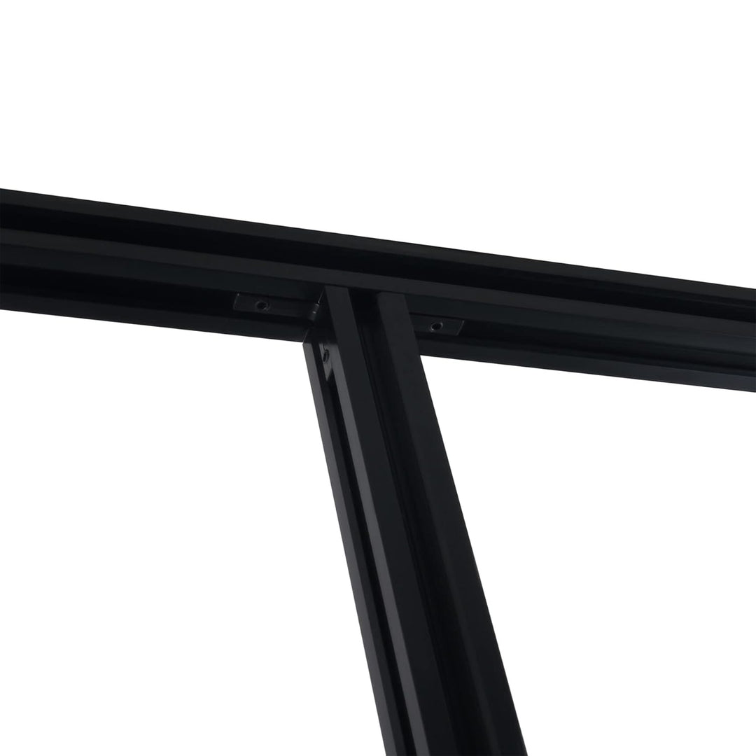 GooEquip 4 Stück 500mm Aluminiumprofil Extrusions 2020 V-Slot Schwarz Europäischer Standard Eloxiert