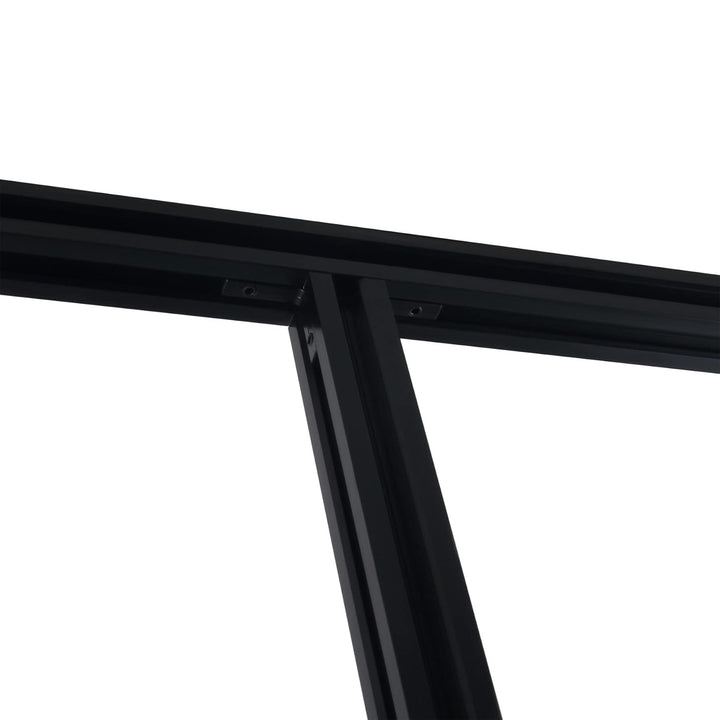 GooEquip 4 Stück 500mm Aluminiumprofil Extrusions 2020 V-Slot Schwarz Europäischer Standard Eloxiert