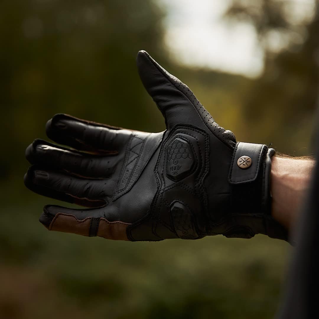 BROGER Ohio Lady Motorradhandschuhe Damen | Rindsleder und Känguru Leder | Knox SPS Protektoren | St