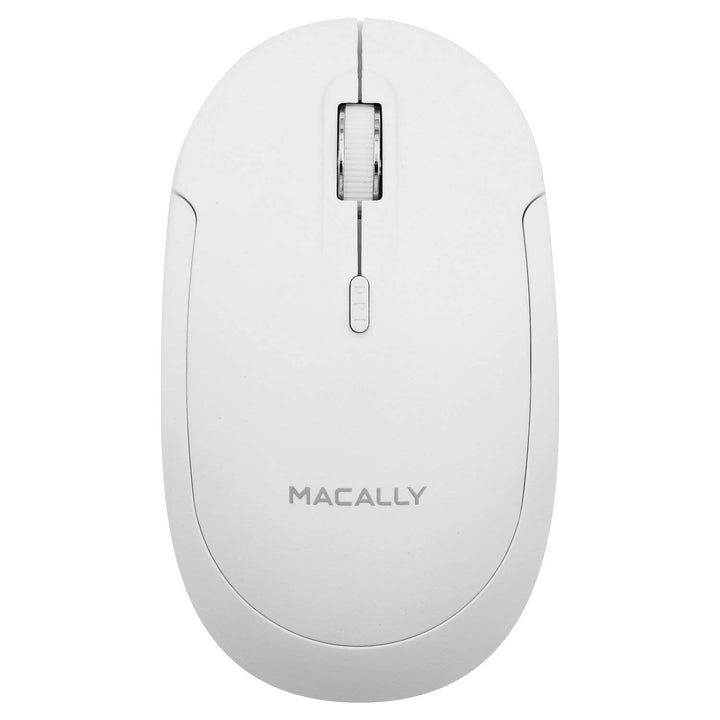 Macally BTDYNAMOUSE-W, optische Bluetooth Maus mit 3 Tasten und Scrollrad, drahtlose Mouse für Mac u