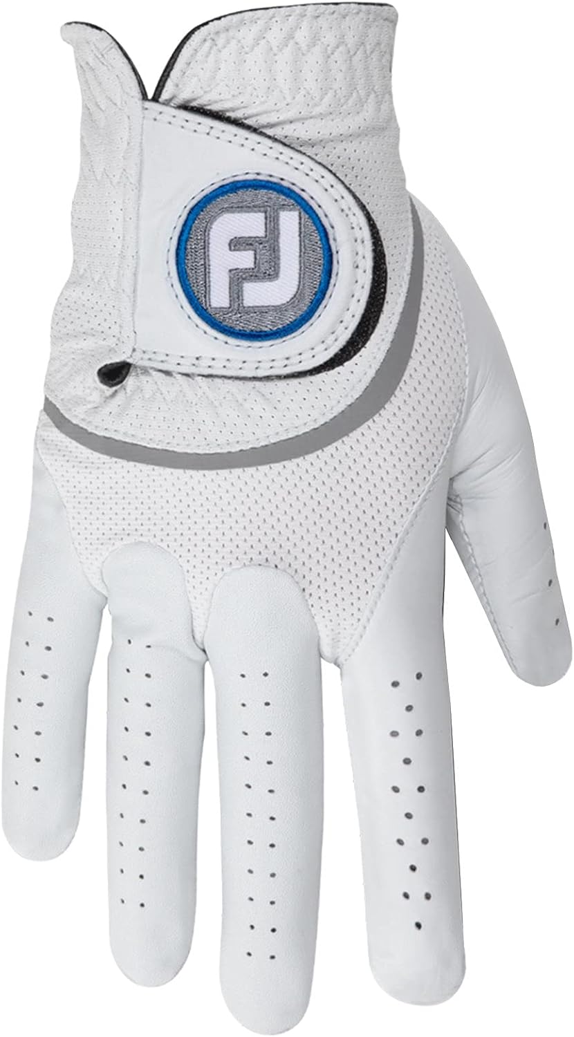 FootJoy Herren Hyperflx Golfhandschuhe L Weiss, L Weiss