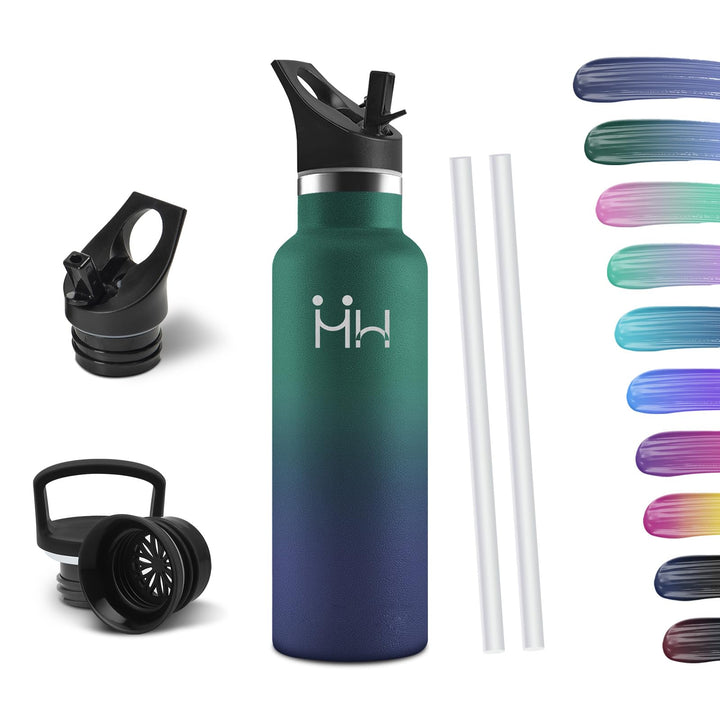 HoneyHolly Thermosflasche, 500ML BPA-Frei, Trinkflasche Edelstahl, Auslaufsichere Isolierflasche Dop