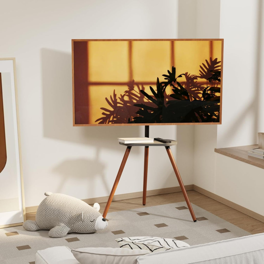 ECOTINY TV staffelei für 40 bis 65 Zoll LCD LED OLED Bildschirm bis zu 35 kg, höhenverstellbar und s