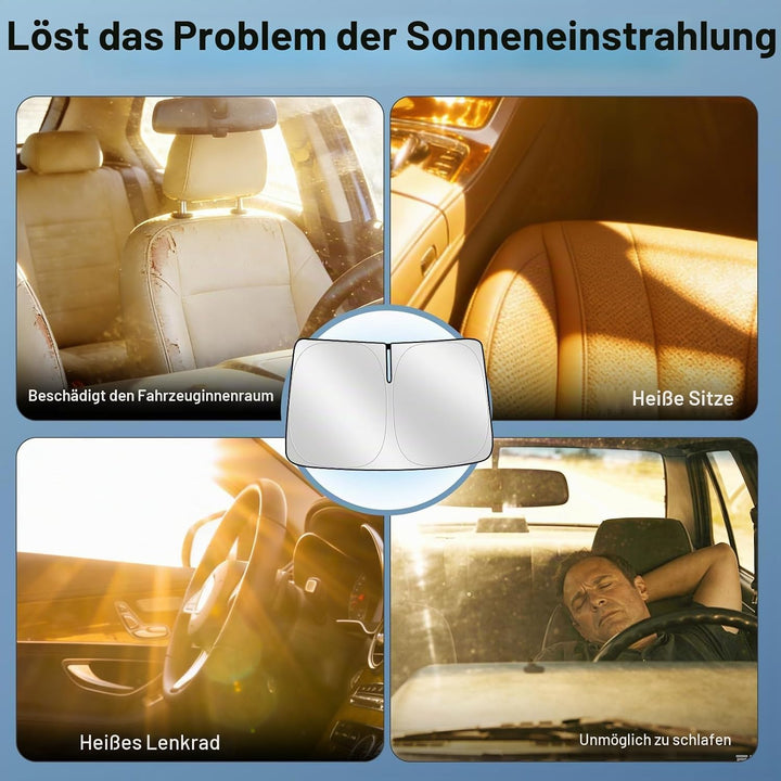 ZATOOTO Sonnenschutz Auto Frontscheibe für VW Multivan T4 T5 T6 | Windschutzscheibe Sonnenschutz, Pa