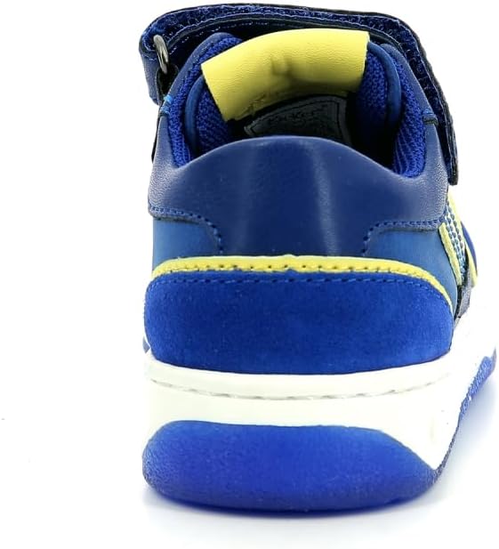 Kickers Unisex Kinder Kouic Sneaker 20 EU Marineblau Gelb, 20 EU Marineblau Gelb