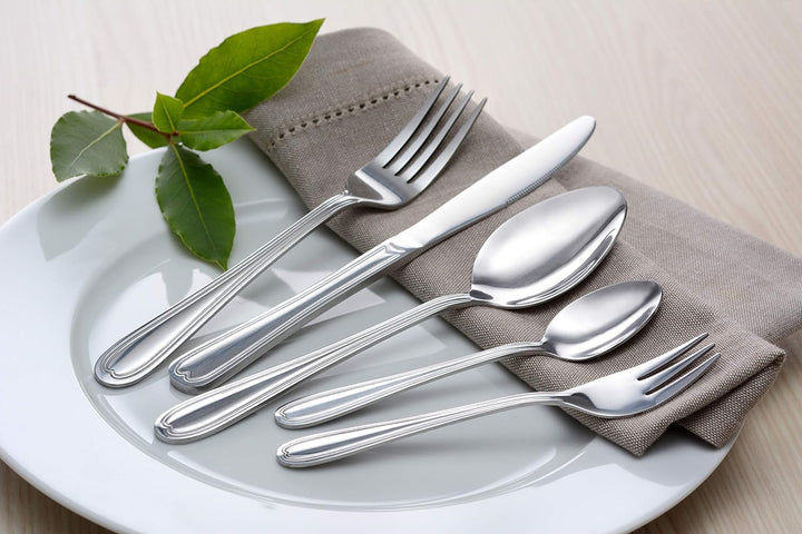 GRÄWE Besteckset für 12 Personen aus Edelstahl, Geschirrset, 100-teilig Set, nickelfrei, rostfrei, h