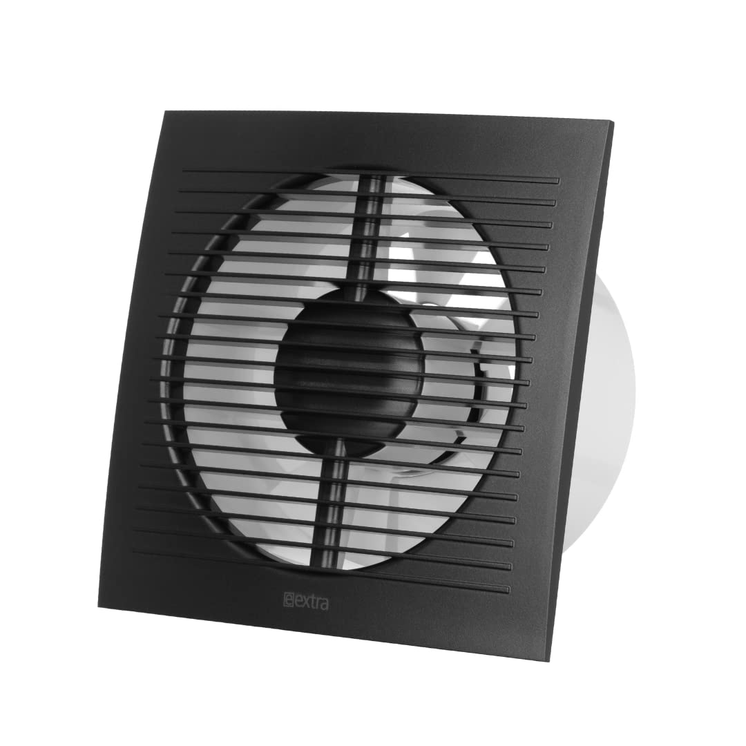 EUROPLAST Ø 125mm Wandventilator Lüfter Abluft Ventilator Küche WC Bad - mit Timer/Nachlauf - Kunsts