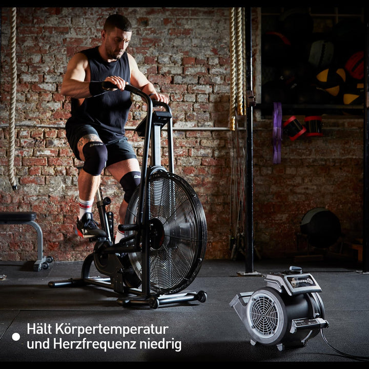 Vacmaster AM1202R Cardio54 Gym Bodenventilator mit Fernbedienung Fahrradlüfter Lautlos Lüfter