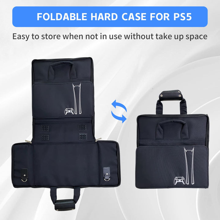 G-STORY Tasche Hartschale,Transporttasche Hartschale,Tragetasche Koffer Für PS5 Konsole,Zubehör,Cont