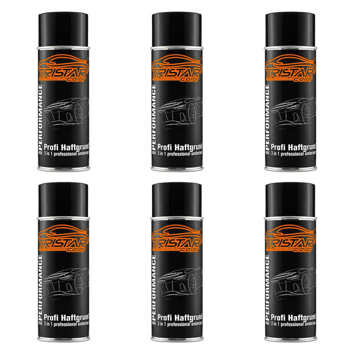 TRISTARcolor 3 in 1 / Rostschutz/Füller/Haftgrund/Spraydose - Sprühdose 6 x 400 ml grau