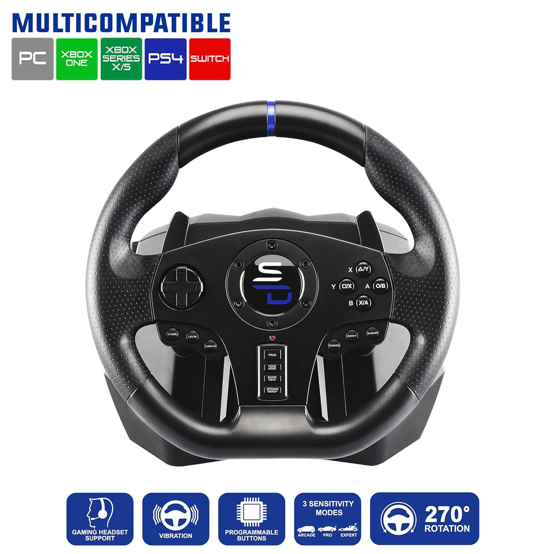 Subsonic Superdrive - Rennlenkrad SV750 Drive Pro Sport Lenkrâd mit Pedal, Shift und Vibration - Xbo