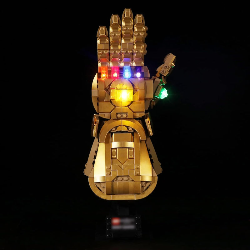 cooldac LED-Licht Kit für Lego 76191 Marvel Super Heroes Infinity Handschuh, USB-Anschluss Beleuchtu