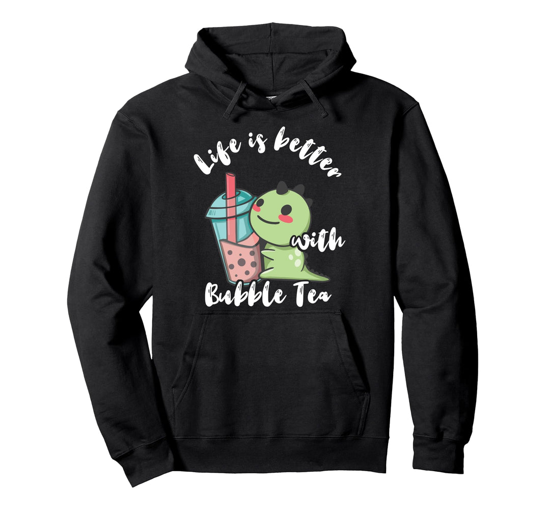 Bubble Tea Dinosaurier Sweet Drink Boba Boba Tea Dino Pullover Hoodie