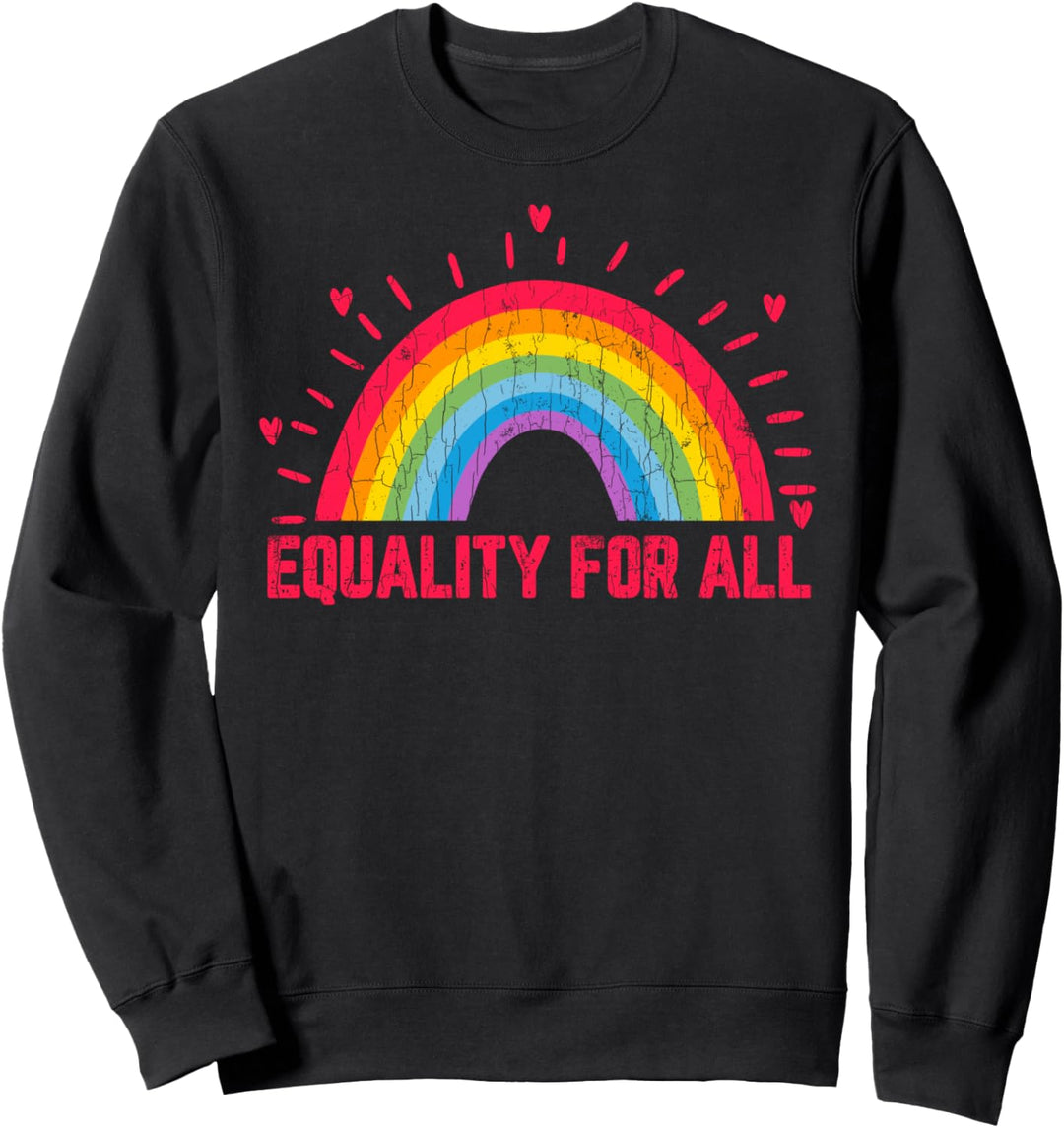 Gleichheit für alle lustig schwul lesbisch Stolz LGBTQ Sweatshirt