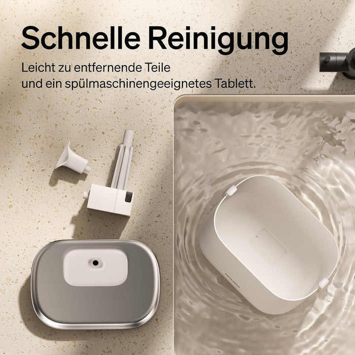 PETLIBRO Trinkbrunnen für Katze Kabellos mit Bewegungsmelder, 2,5L/84oz Dockstream Batteriebetrieben