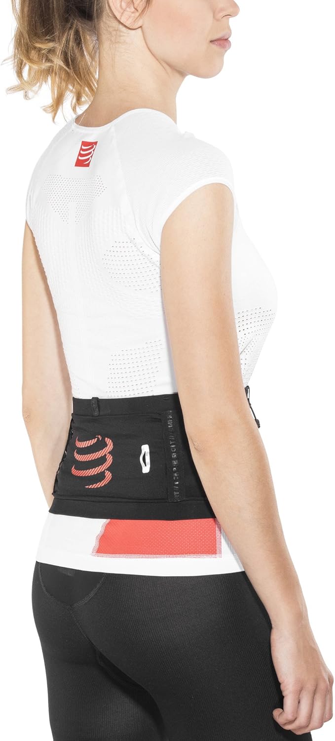 COMPRESSPORT Free Belt Pro Laufgürtel Trinkgürtel Rennnummer Gürteltasche XL/XXL, XL/XXL