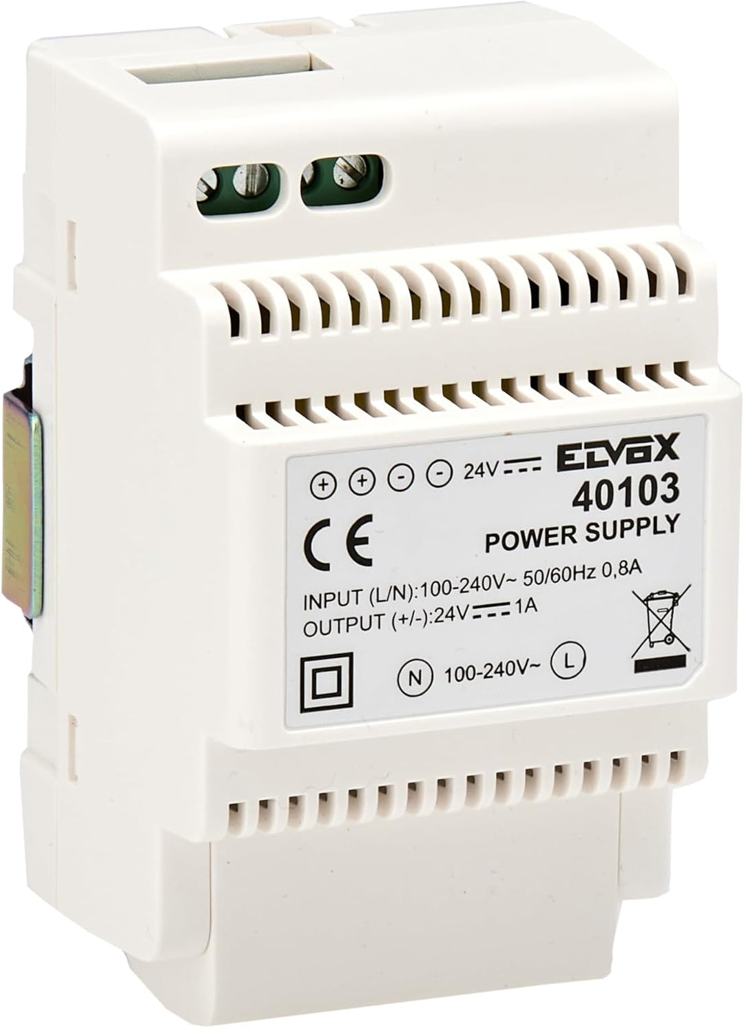 VIMAR 40103 Netzteil für Videosprechanlagen mit Ausgang 24Vdc, Versorgung 100-240V 50/60Hz, auf DIN-