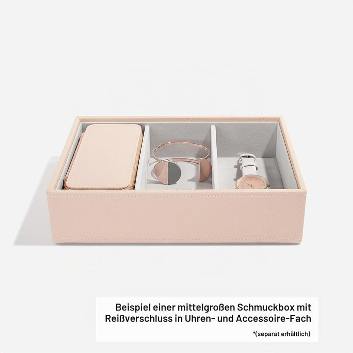 Stackers Blush Mittelgross Reise Schmuckschatulle, Blush