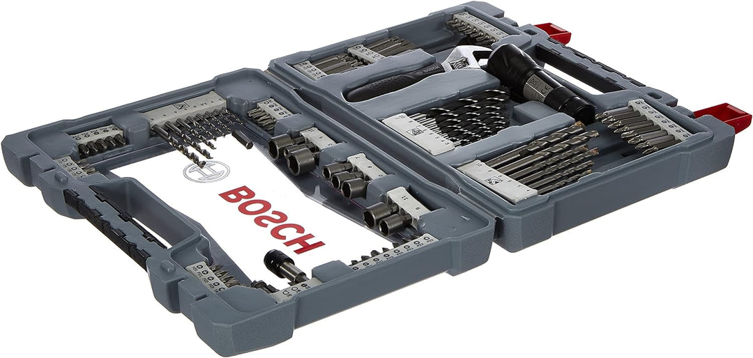 Bosch Professional 91tlg. Bits und Bohrer Premium X-Line Set (Betonbohrer, Fliesenbohrer, Universalh