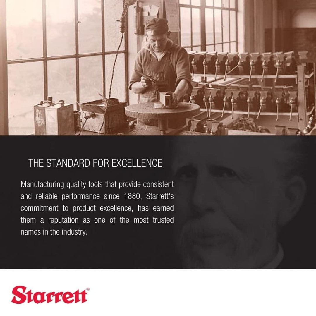 Starrett S117PC Körner Set, 1/16", 5/64", 3/32", 1/8", 5/32" Durchmesser, im Kunststoffkoffer