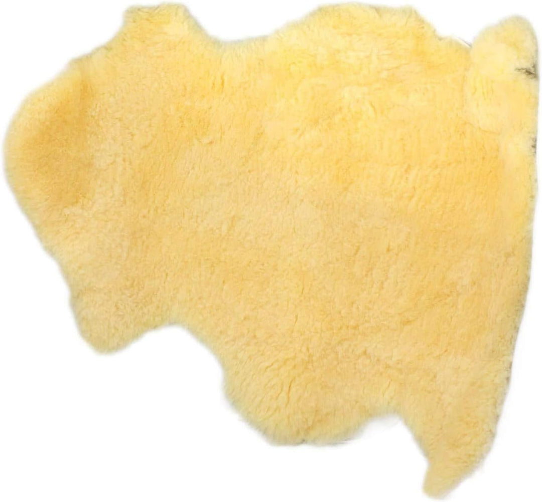 PSB Schaffell Lammfell Länge Mind. 110 cm Teppich Sitzfell pflanzlich gegerbt Natur, braun, meliert