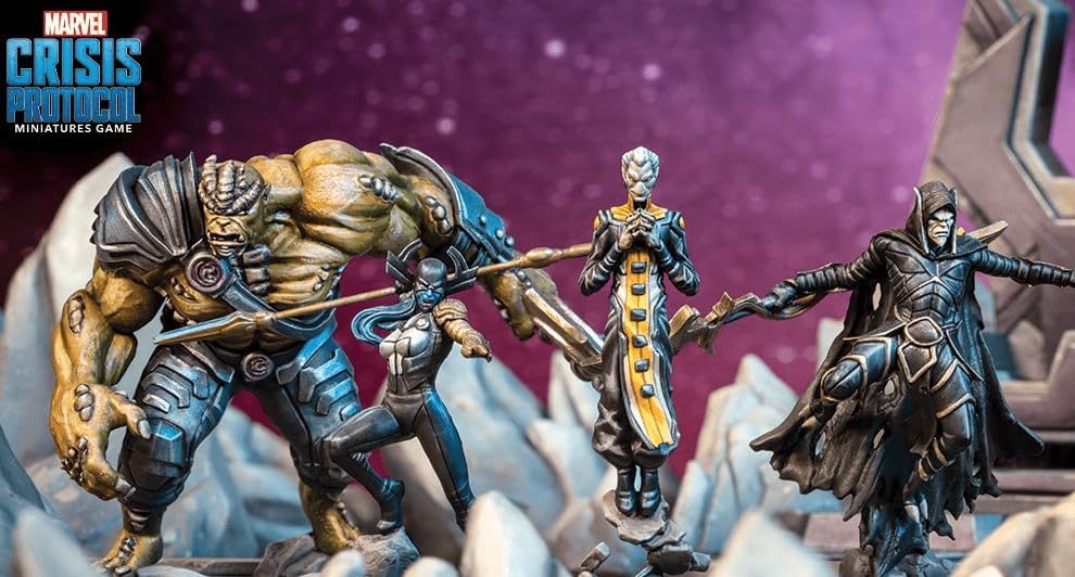 Atomic Mass Games | Black Order Squad Pack: Marvel Crisis Protocol | Miniaturspiel | Alter 14+ | 2 S