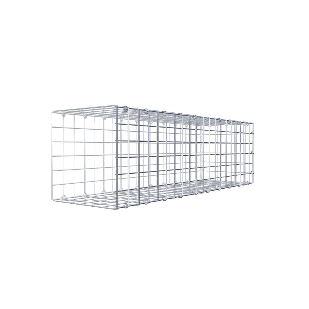 GABIONA Anbau-Gabione Typ2 eckig, Maschenweite 5 x 5 cm, Tiefe 30 cm, Gabione 100 x 30 x 30 cm (L x