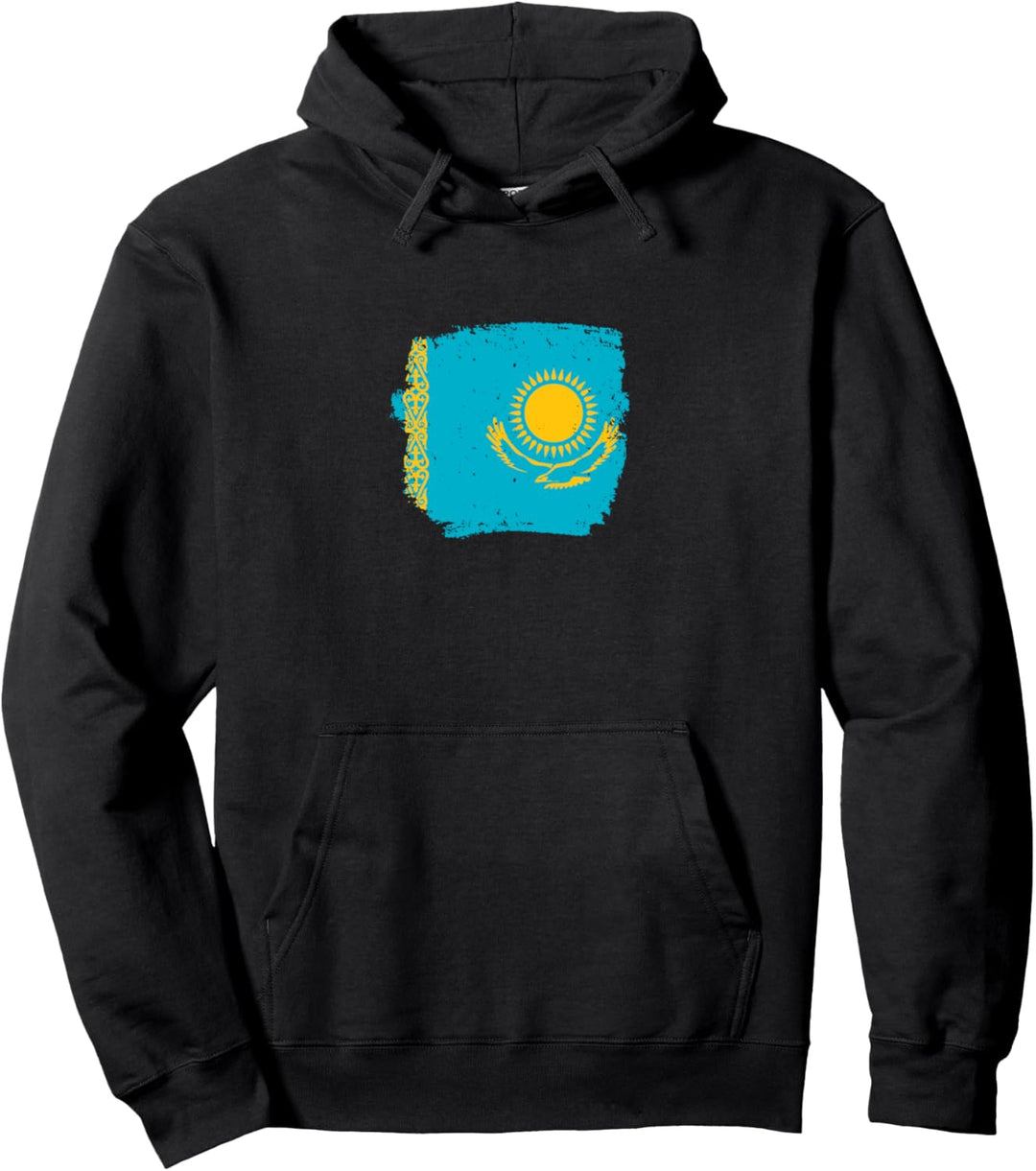 Kasachstan Kasachische Flagge Stolzer Kasache Pullover Hoodie