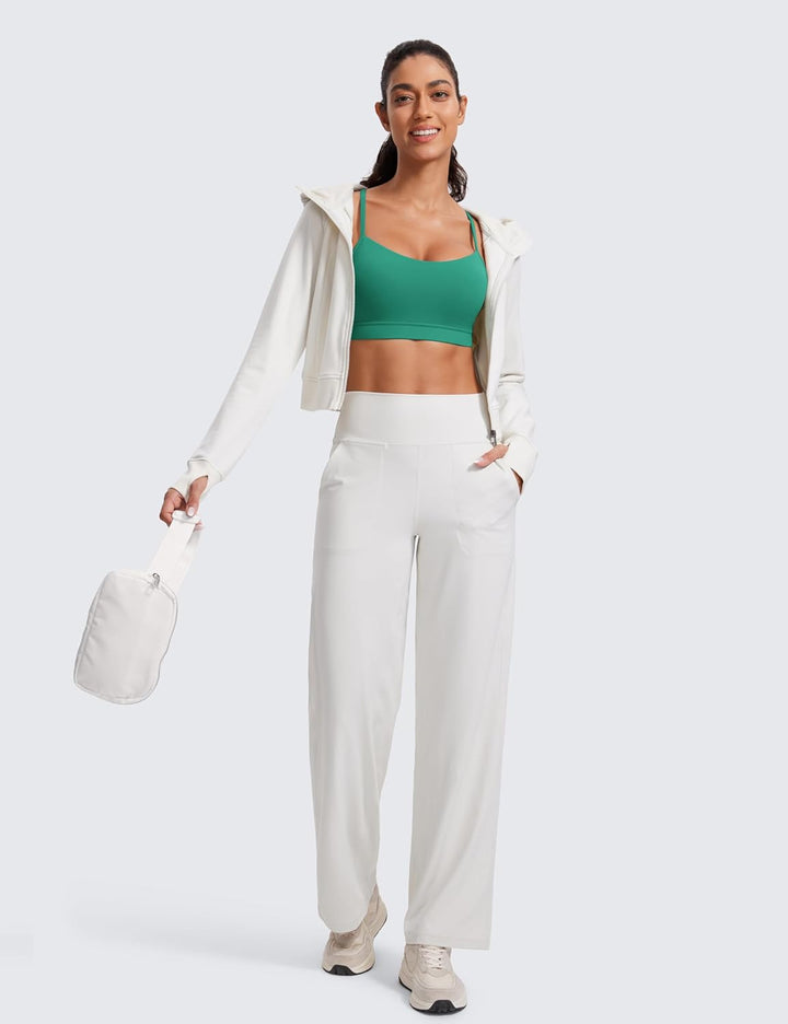 CRZ YOGA Damen Butterluxe Racerback Sport BH Gepolstert Ohne Bügel Y-Rücken Yoga Bra Sommer Atmungsa
