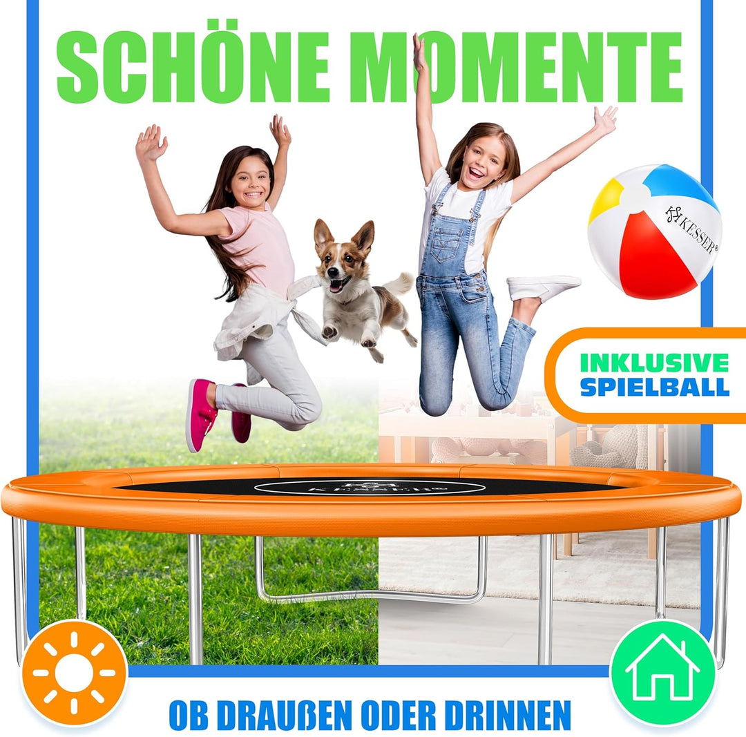 KESSER® - Trampolin Randabdeckung Ø 244, 305, 366, 426 cm, 30cm breit 100% UV-beständig reissfest Fe