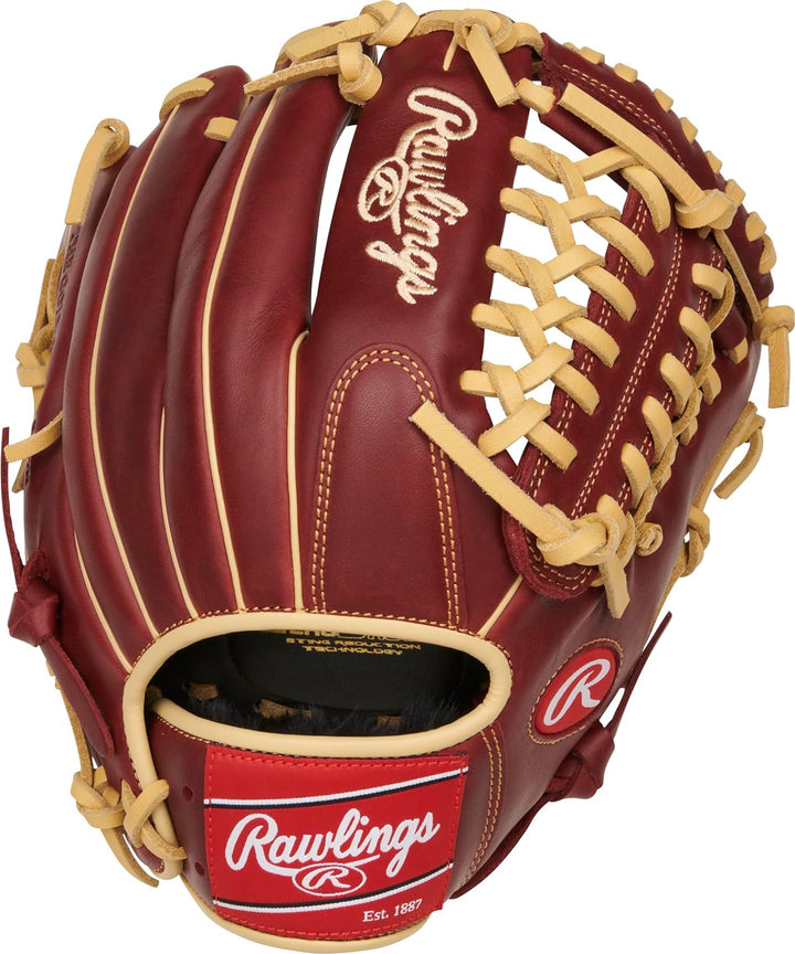 Rawlings Sandlot Baseball-Handschuh-Serie Rechte Hand Wurf Infield / Krug 29,8 cm – Trapeznetz – Bur