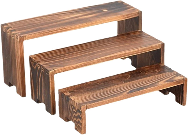 Generisch Holz Präsentationsstufe - Holz Cupcake Ständer - Rechteckiger Dessert Organizer Für Ausste