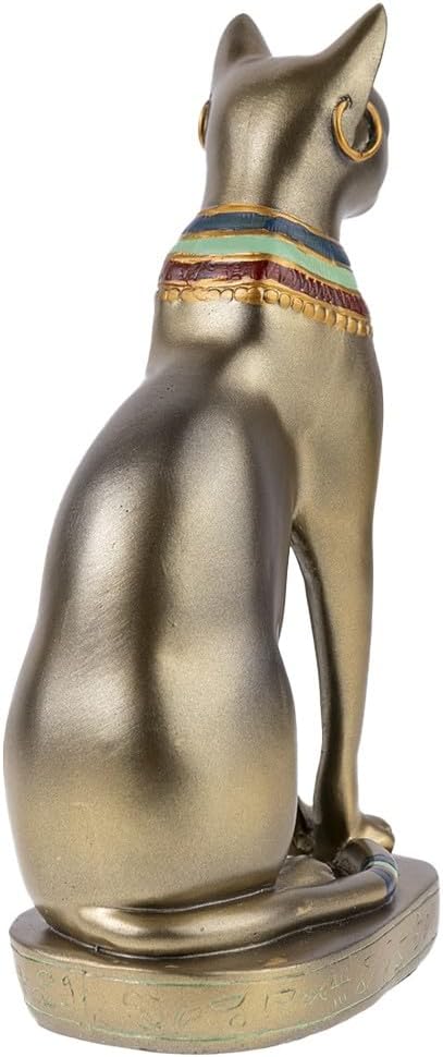 lachineuse - Ägyptische Katze Bastet 30 cm – grosse Statue Katze – Göttin Ägyptens – Figur Ägyptisch