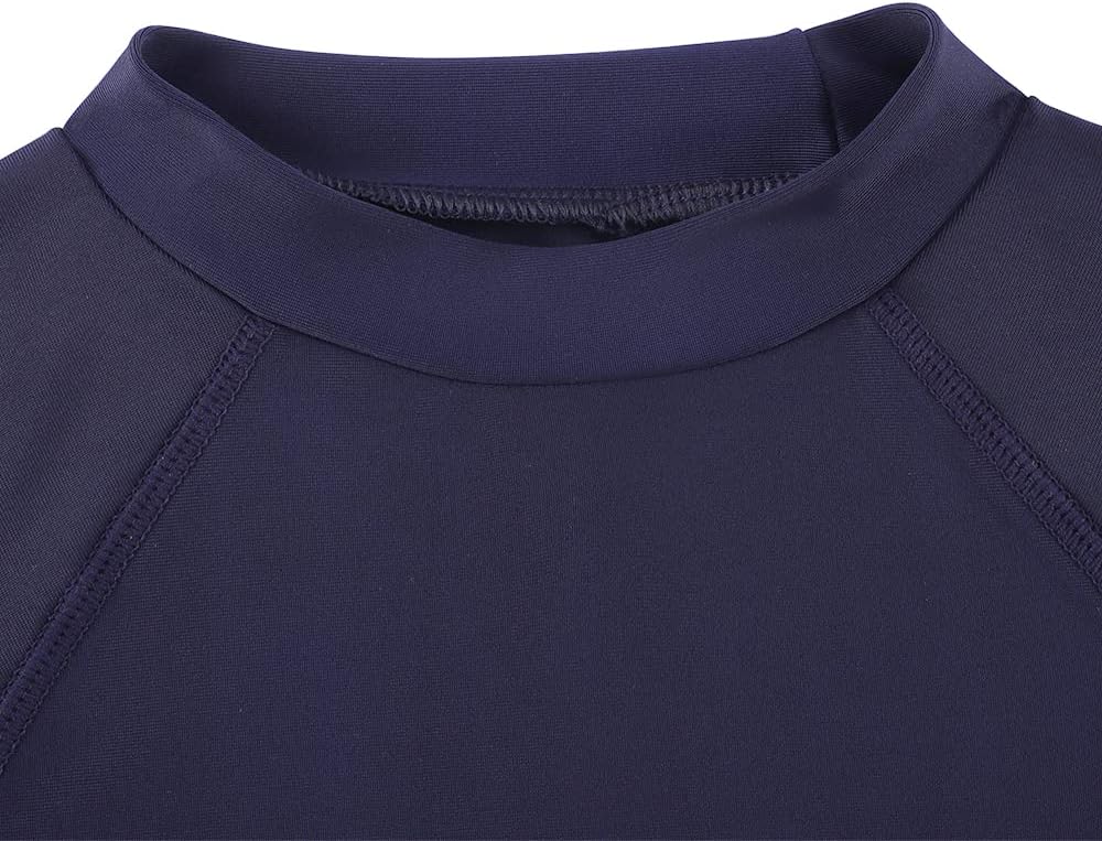 TIZAX 2 Stück Kinder UV Shirt Kurzarm Jungen Badeshirt Schwimmshirt Schnelltrocknend UPF 50+ Sonnens