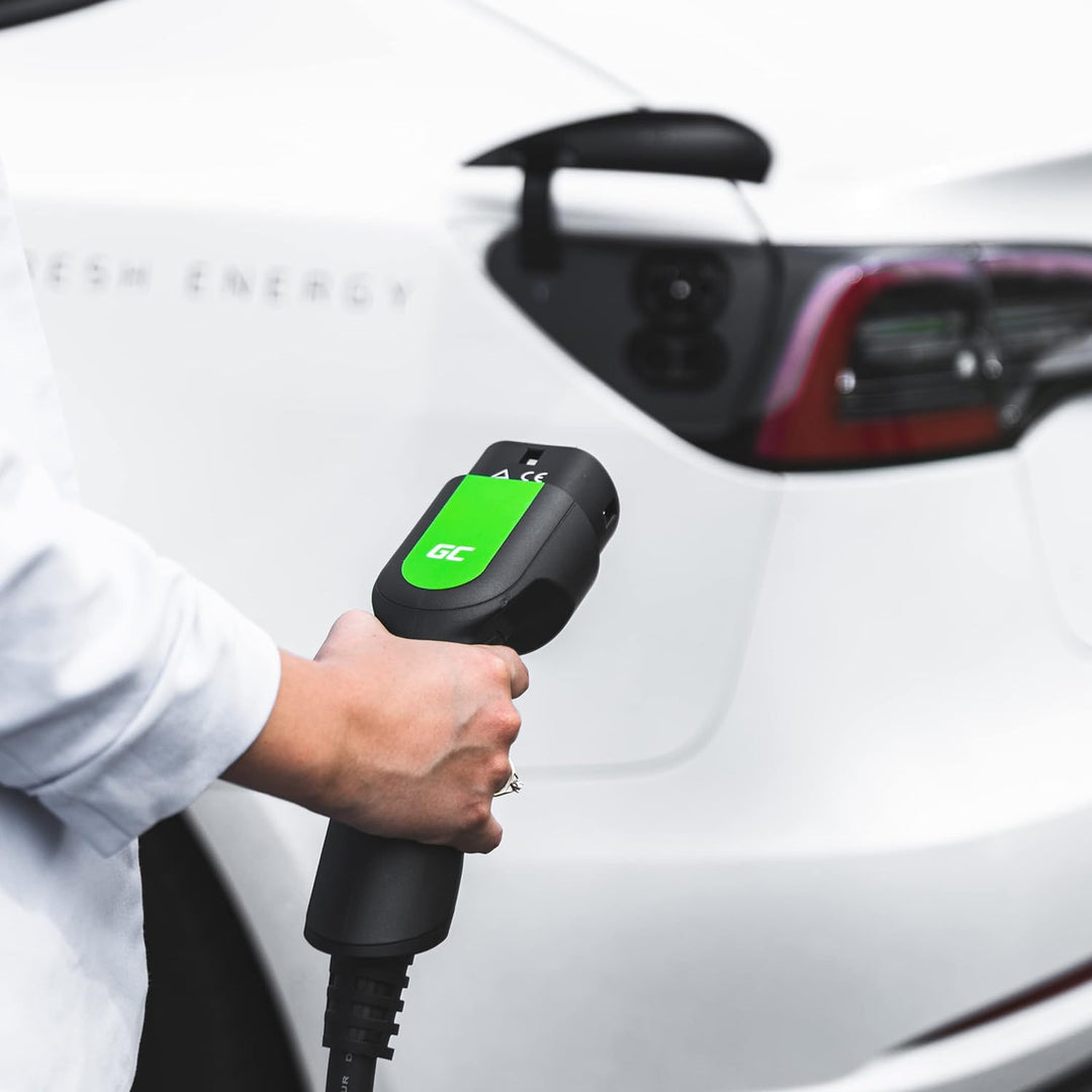 Green Cell GC Typ 2 Ladekabel für EV Elektroautos PHEV | 7.2kW | 32A | 5 Meter | Typ 2 auf Typ 2 | 1