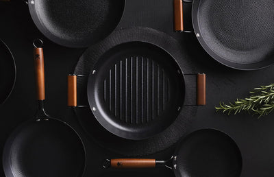 MasterPRO Set Wok + Utensilios ODIN MP 24 cm | 3 Gadgets Schwarz, 24 cm | 3 Gadgets Schwarz