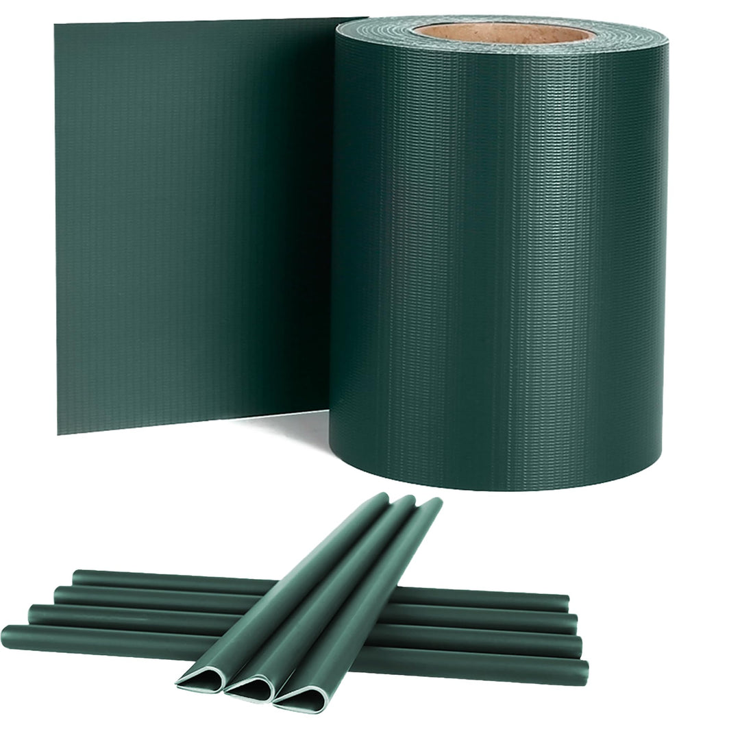 UISEBRT PVC Sichtschutzstreifen für Doppelstabmatten, 65 m x 19 cm Doppelstabmattenzaun, Blickdichte