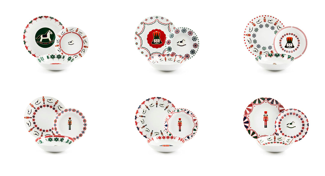 Excelsa Nutcracker Tellerservice 18 Stück