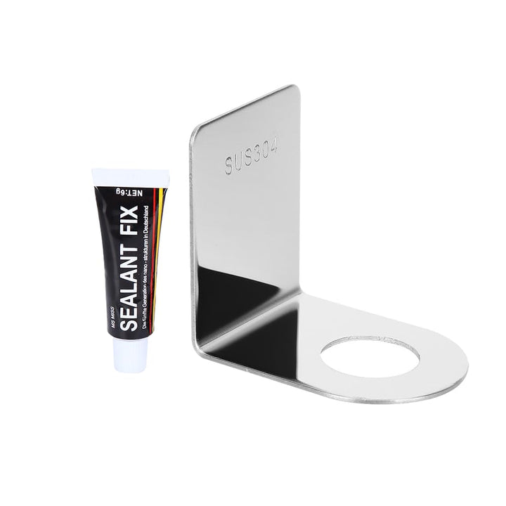 Joyzan Seifenspender Halter, Edelstahl Wand Händedesinfektionsmittelhalter Shampoo Haken Selbstklebe