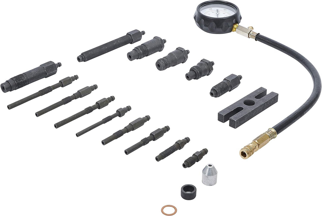 BGS Do it yourself 62660 | Kompressionstester für Dieselmotoren & 8106 | Common-Rail-Tester | inkl.