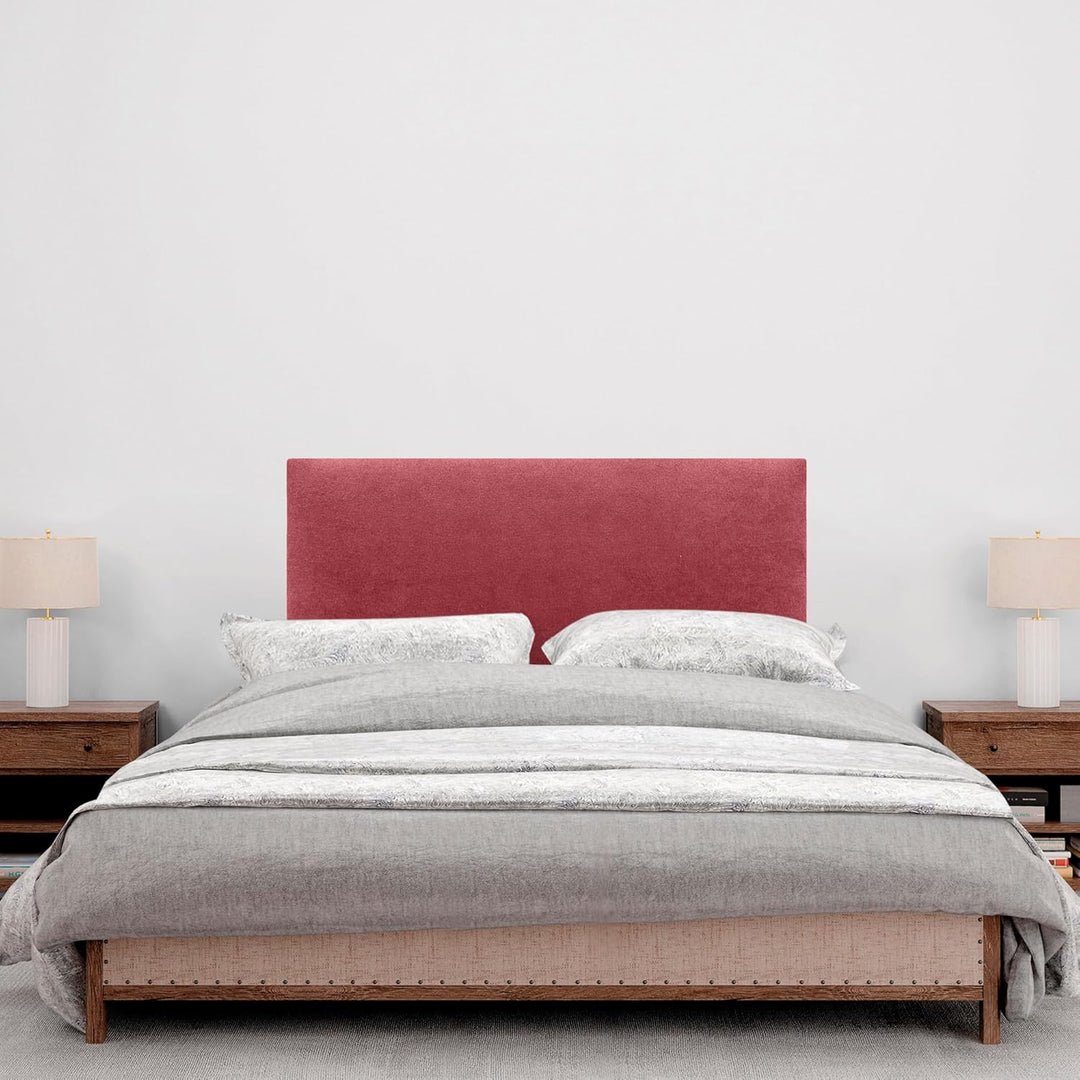 DHOME Kopfteil aus Kunstleder oder Stoff AQUALINE Glattes gepolstertes Kopfteil Luxusbett Kopfteil (