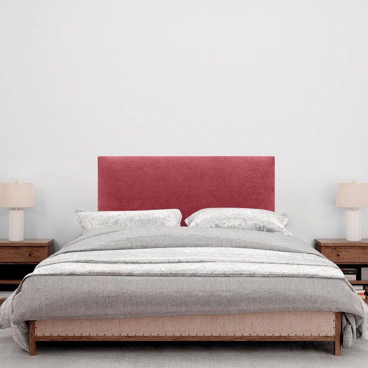 DHOME Kopfteil aus Kunstleder oder Stoff AQUALINE Glattes gepolstertes Kopfteil Luxusbett Kopfteil (