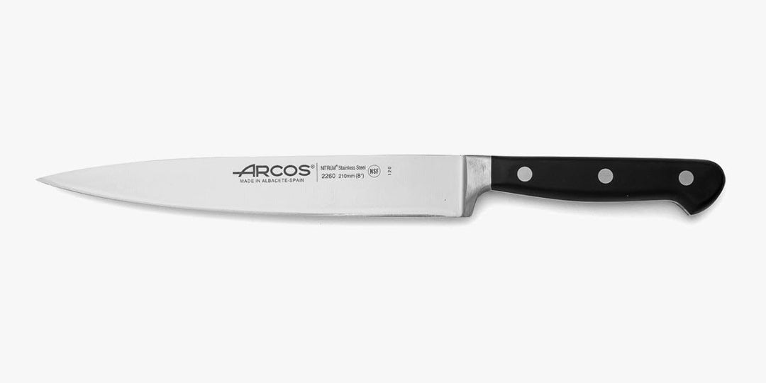 Arcos Opera - Küchenmesser - NITRUM geschmiedetem Edelstahl 210 mm - HandGriff POM Farbe Schwarz